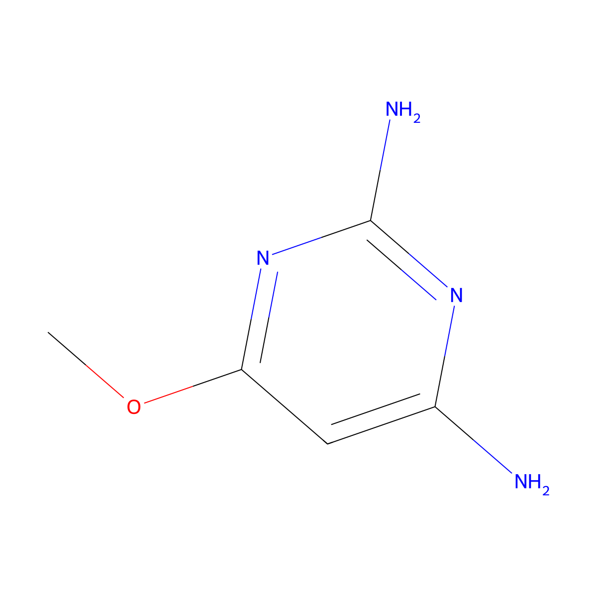 2,4-Diamino-6-methoxypyrimidine molecular structure, CAS 3270-97-1