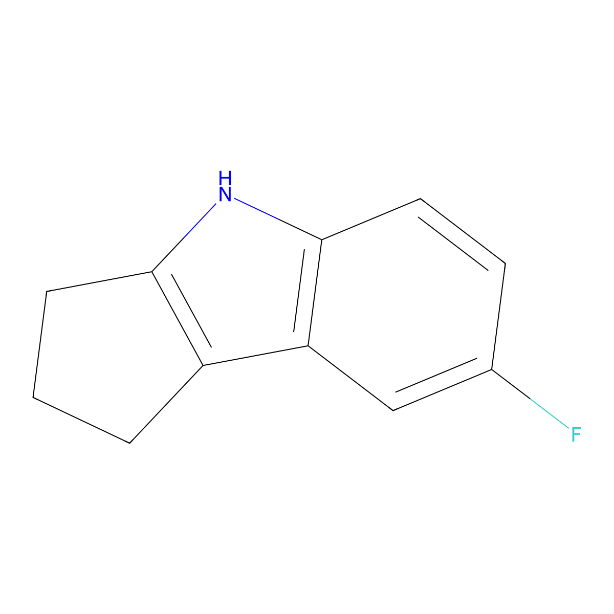 7-Fluoro-1,2,3,4-tetrahydrocyclopenta[b]indole molecular structure, CAS 327021-84-1