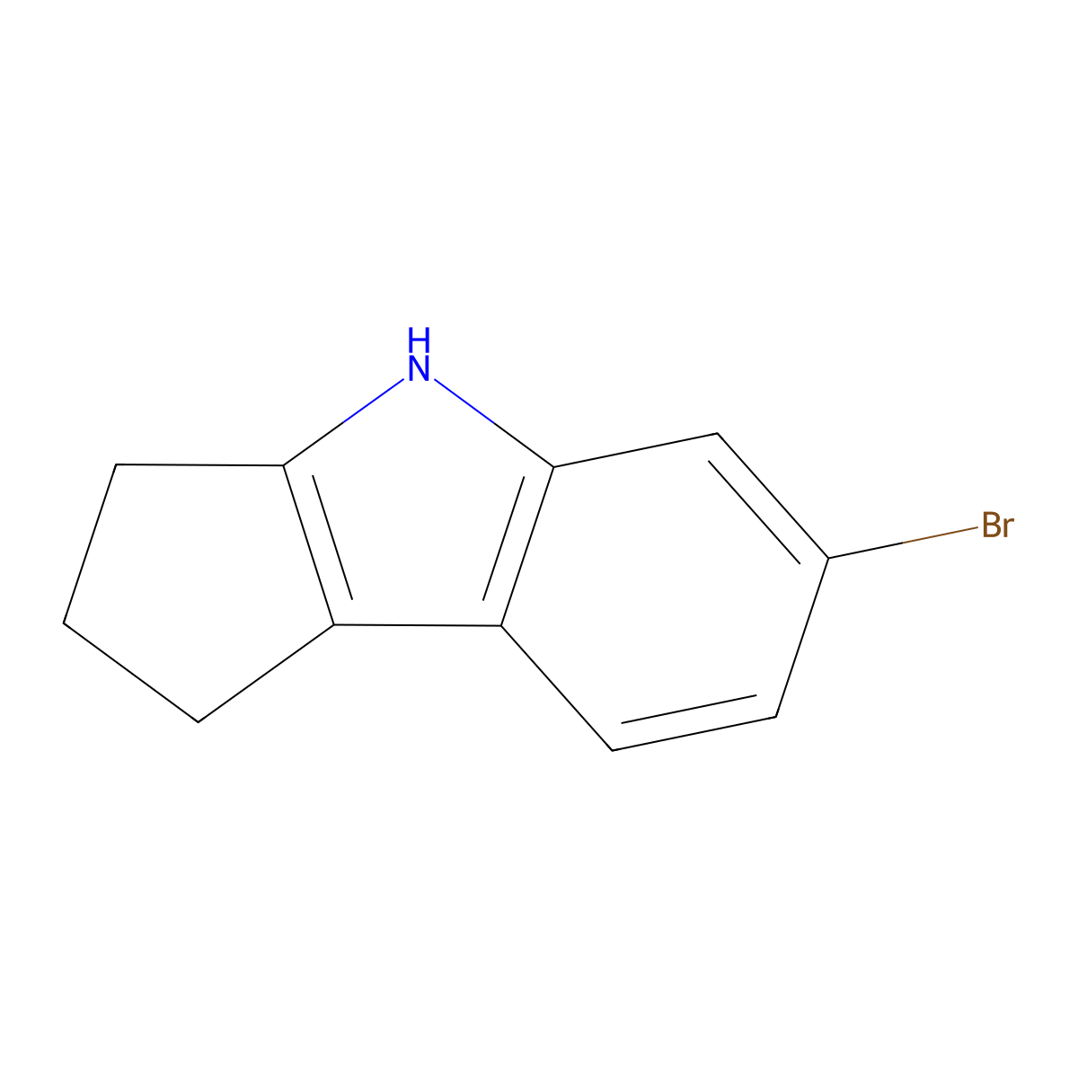 6-Bromo-1,2,3,4-tetrahydrocyclopenta[b]indole molecular structure, CAS 327021-88-5