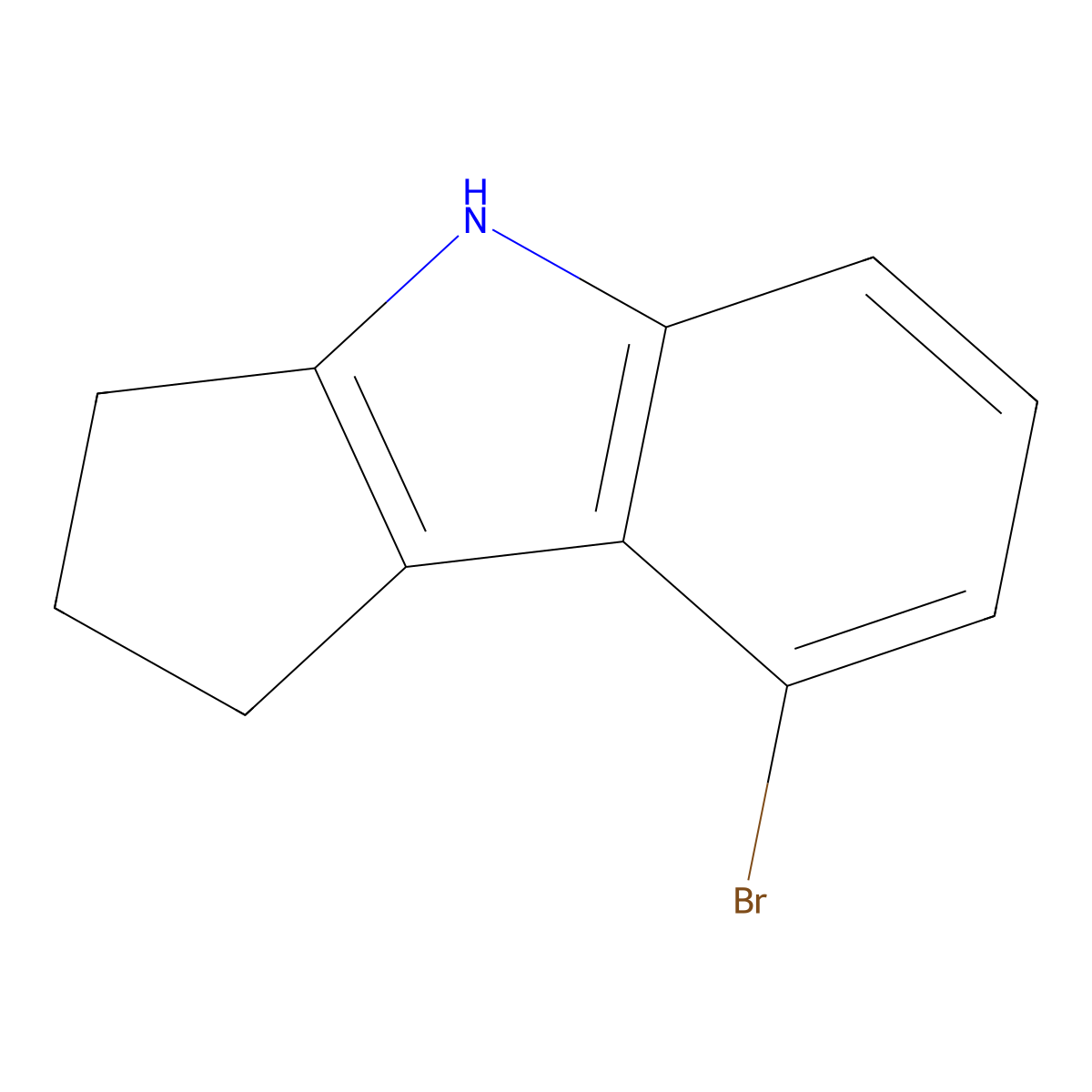 8-Bromo-1,2,3,4-tetrahydrocyclopenta[b]indole molecular structure, CAS 327022-09-3
