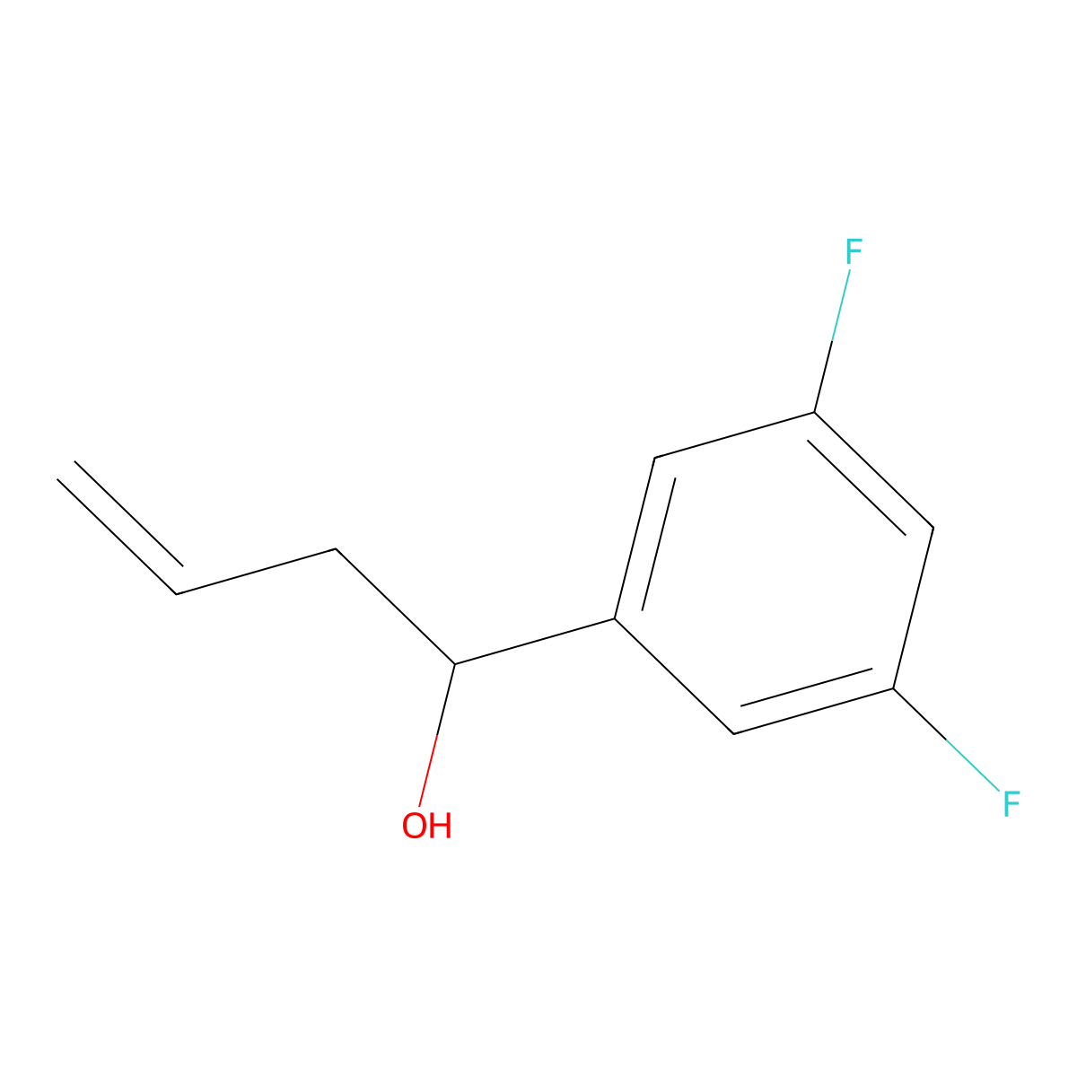 4-(3,5-Difluorophenyl)-1-buten-4-ol molecular structure, CAS 327022-91-3