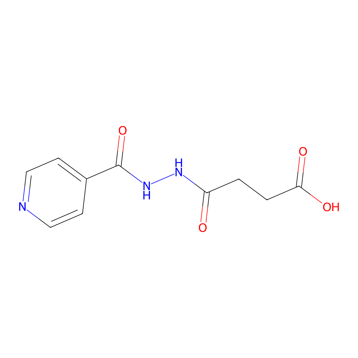 4-Oxo-4-[N'-(pyridine-4-carbonyl)-hydrazino]-butyric acid molecular structure, CAS 327026-20-0