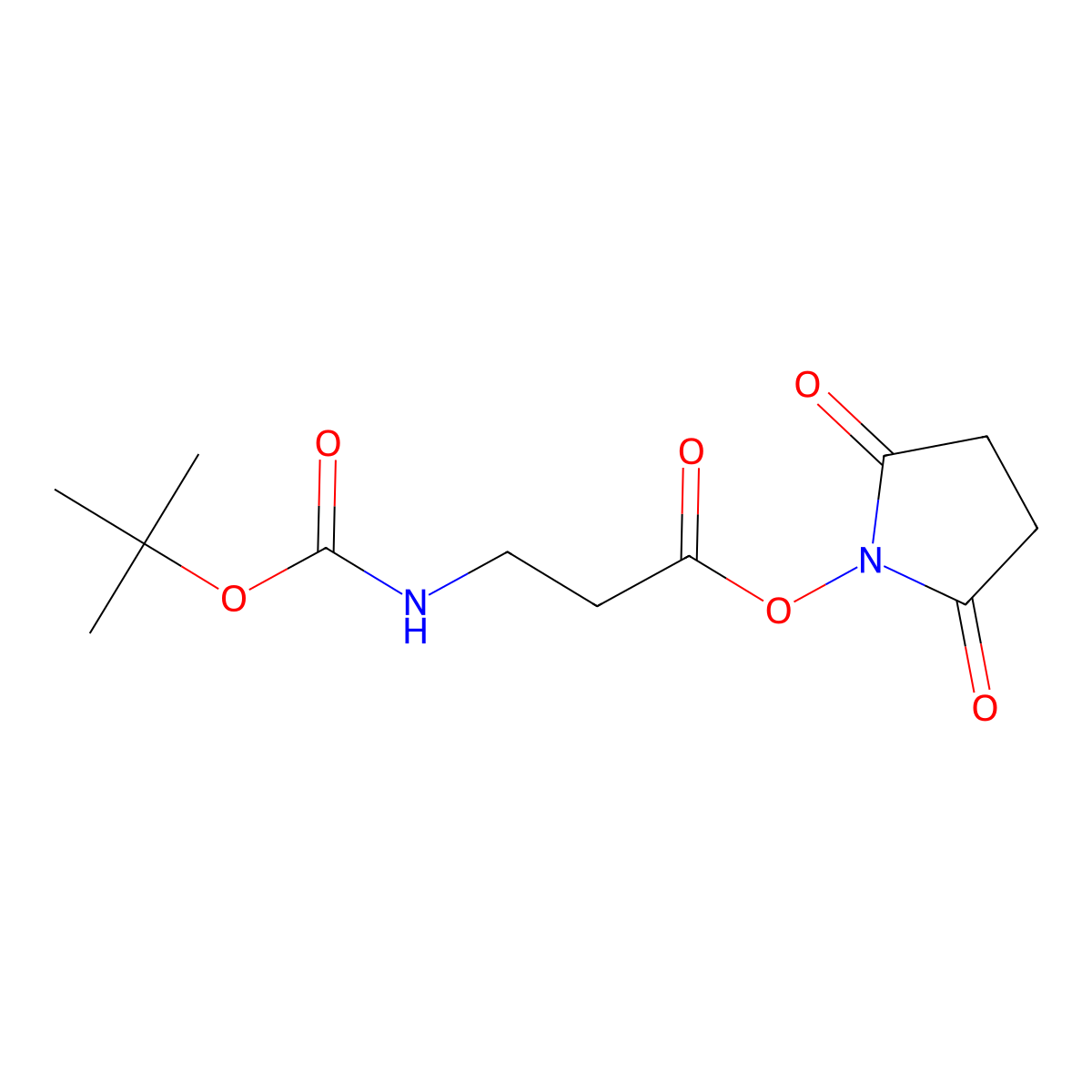 Boc-Beta-Ala-OSu molecular structure, CAS 32703-87-0
