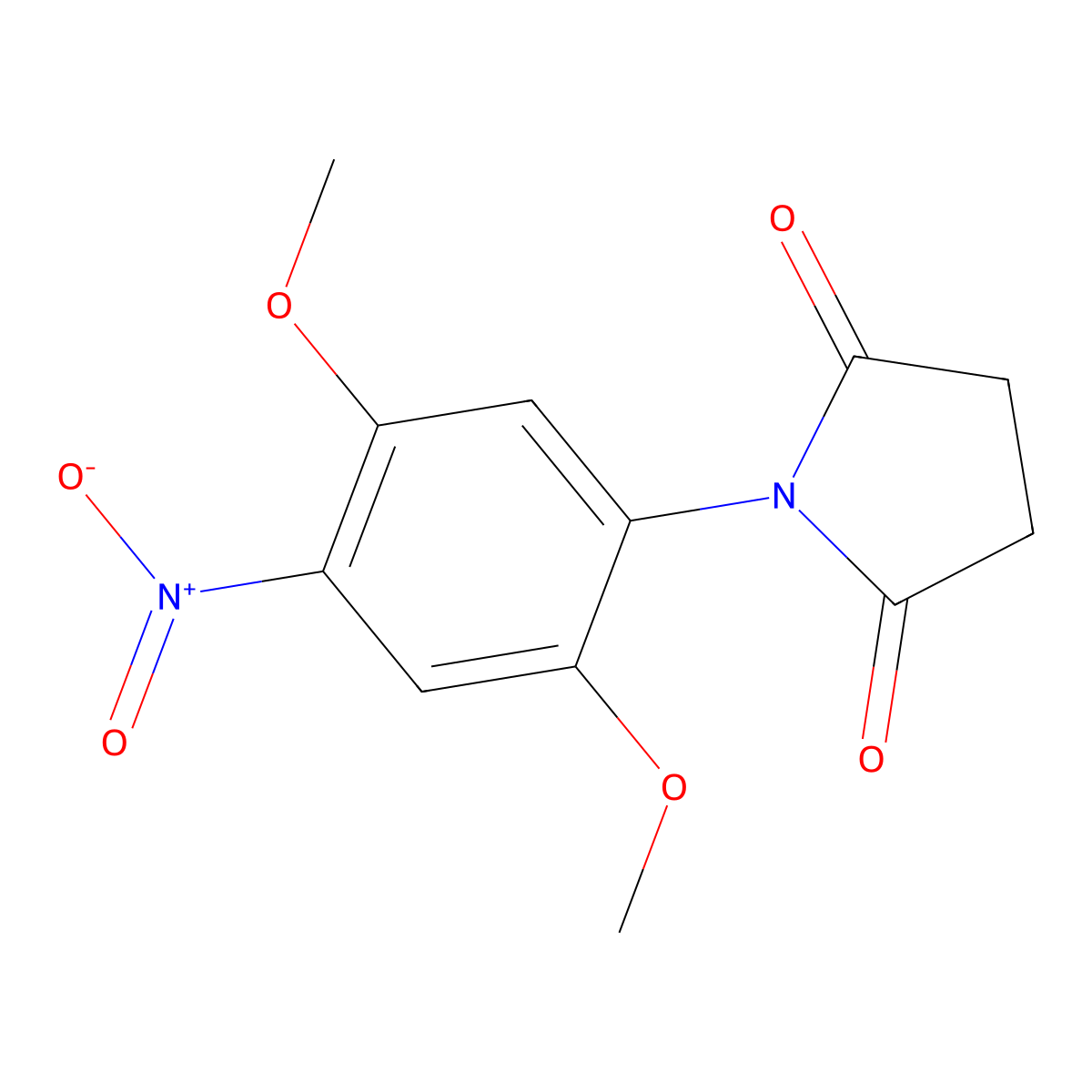 1-(2,5-Dimethoxy-4-nitrophenyl)pyrrolidine-2,5-dione molecular structure, CAS 327032-56-4