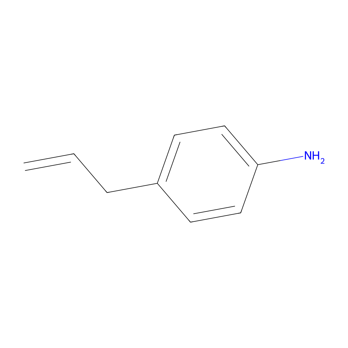 4-(Prop-2-en-1-yl)aniline molecular structure, CAS 32704-23-7