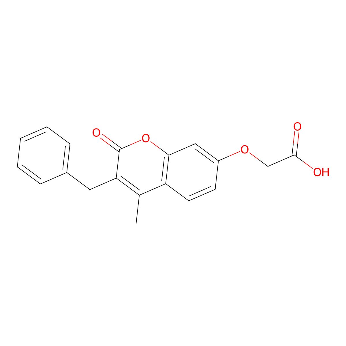 [(3-benzyl-4-methyl-2-oxo-2H-chromen-7-yl)oxy]acetic acid molecular structure, CAS 327043-38-9