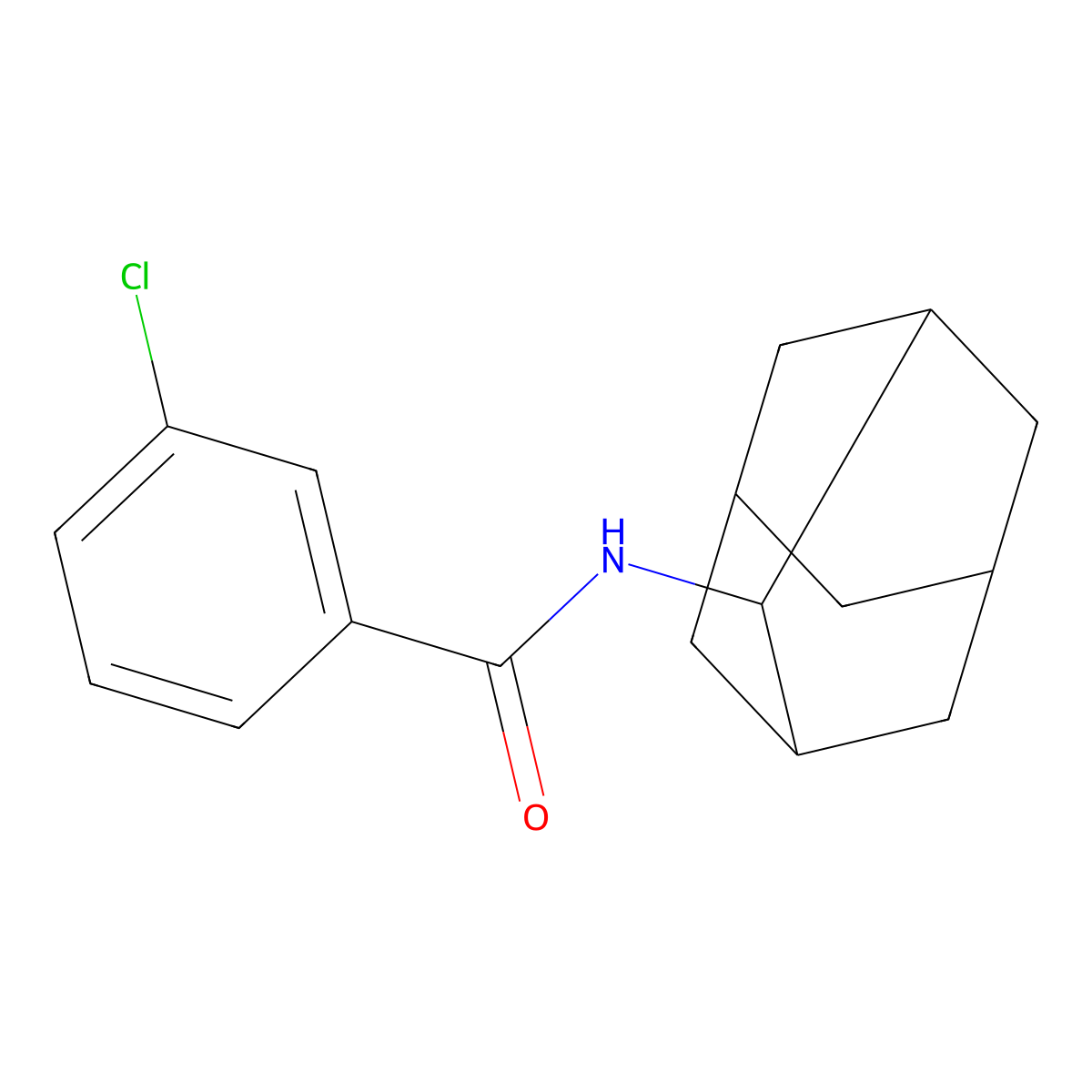 N-(2-adamantyl)-3-chlorobenzamide molecular structure, CAS 327043-40-3