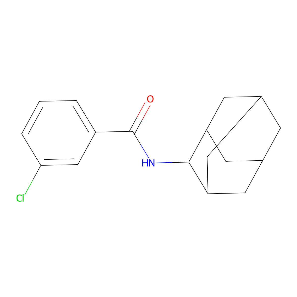 N-(2-adamantyl)-3-chlorobenzamide molecular structure, CAS 327043-40-3