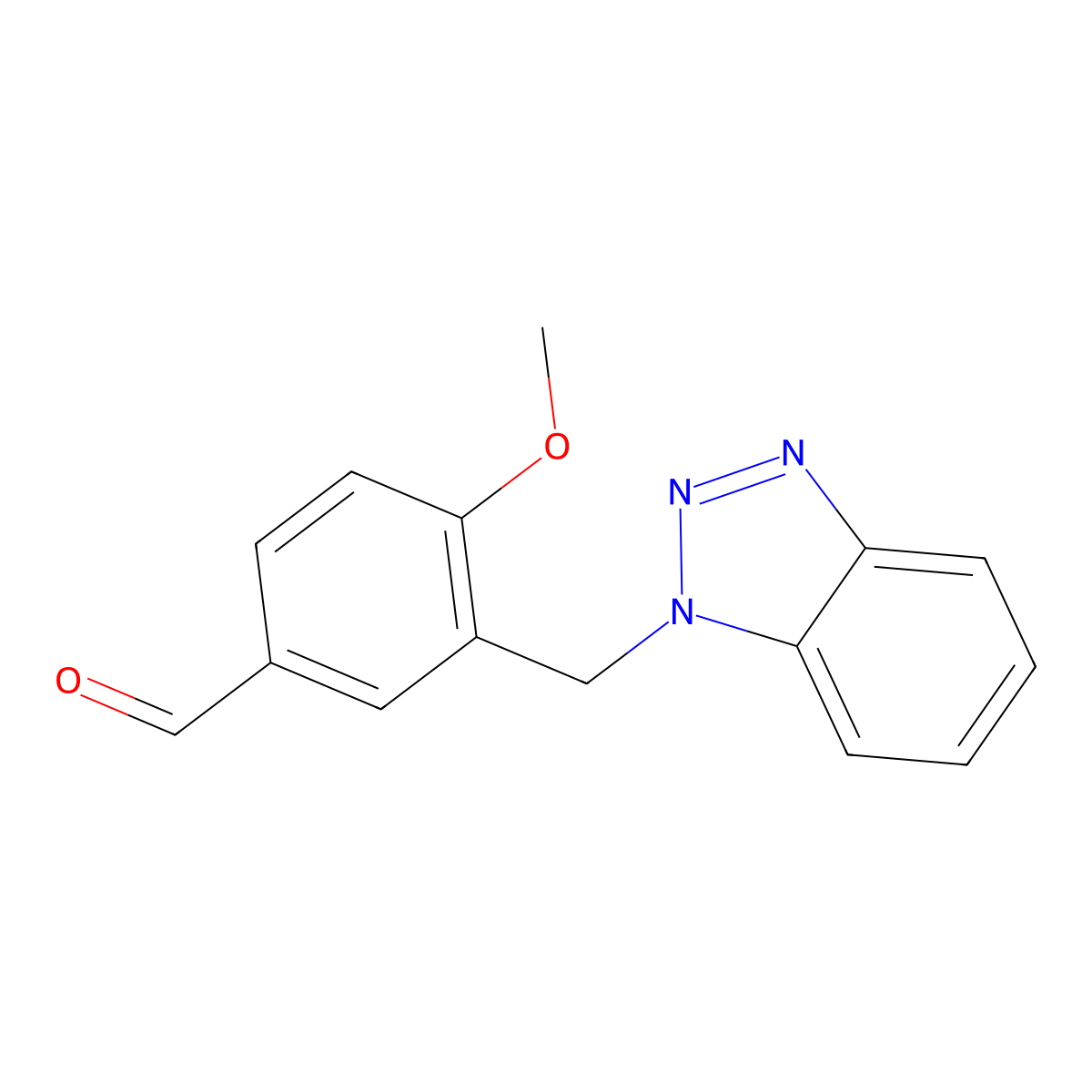 3-(1H-1,2,3-Benzotriazol-1-ylmethyl)-4-methoxybenzaldehyde molecular structure, CAS 327047-74-5