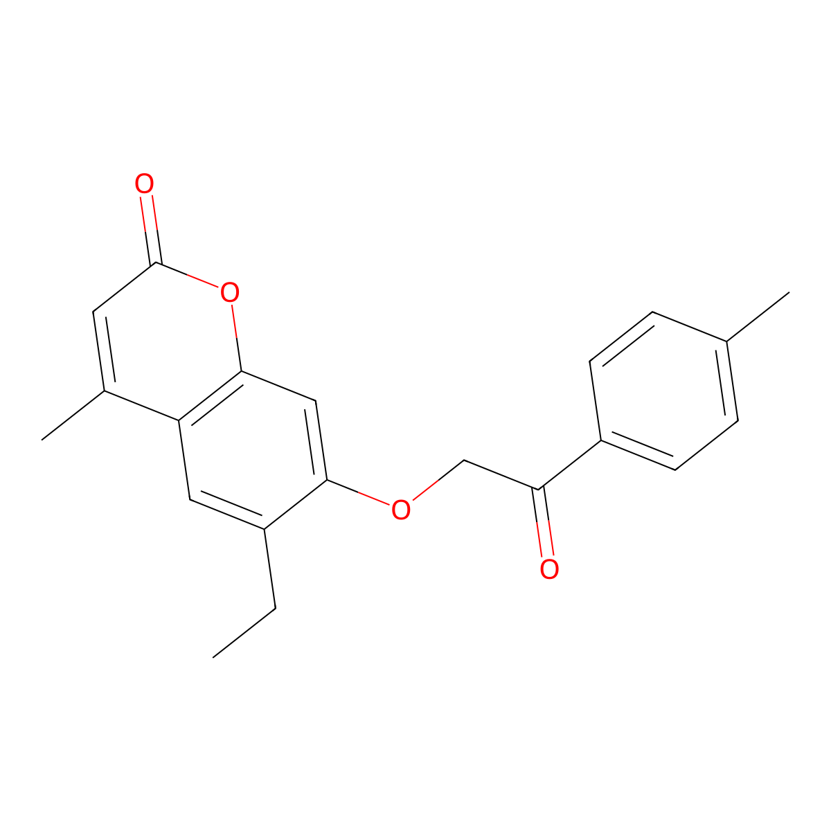 6-Ethyl-4-methyl-7-[2-(4-methylphenyl)-2-oxoethoxy]chromen-2-one molecular structure, CAS 327048-30-6