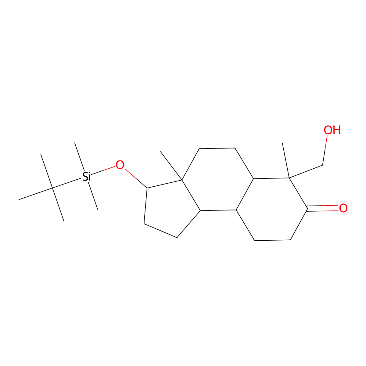 (3S,3aS,6S)-3-((tert-Butyldimethylsilyl)oxy)-6-(hydroxymethyl)-3a,6-dimethyldecahydro-1H-cyclopenta[a]naphthalen-7(2H)-one molecular structure, CAS 327048-93-1