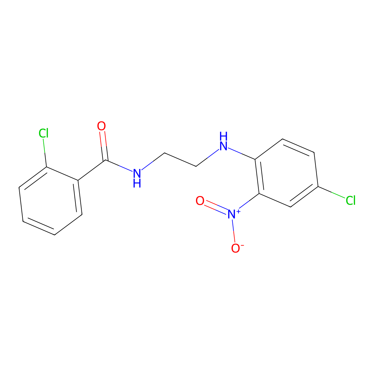 2-chloro-N-[2-(4-chloro-2-nitroanilino)ethyl]benzamide molecular structure, CAS 327050-59-9