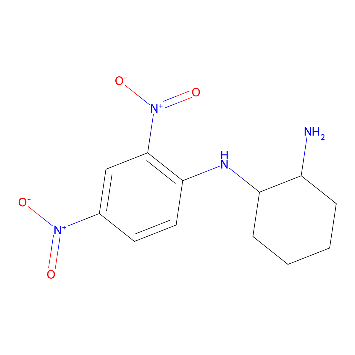 N-(2,4-dinitrophenyl)cyclohexane-1,2-diamine molecular structure, CAS 327050-72-6