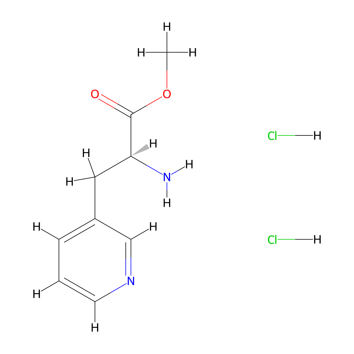 H-Ala(3-pyridyl)-OMe.2HCl molecular structure, CAS 327051-07-0