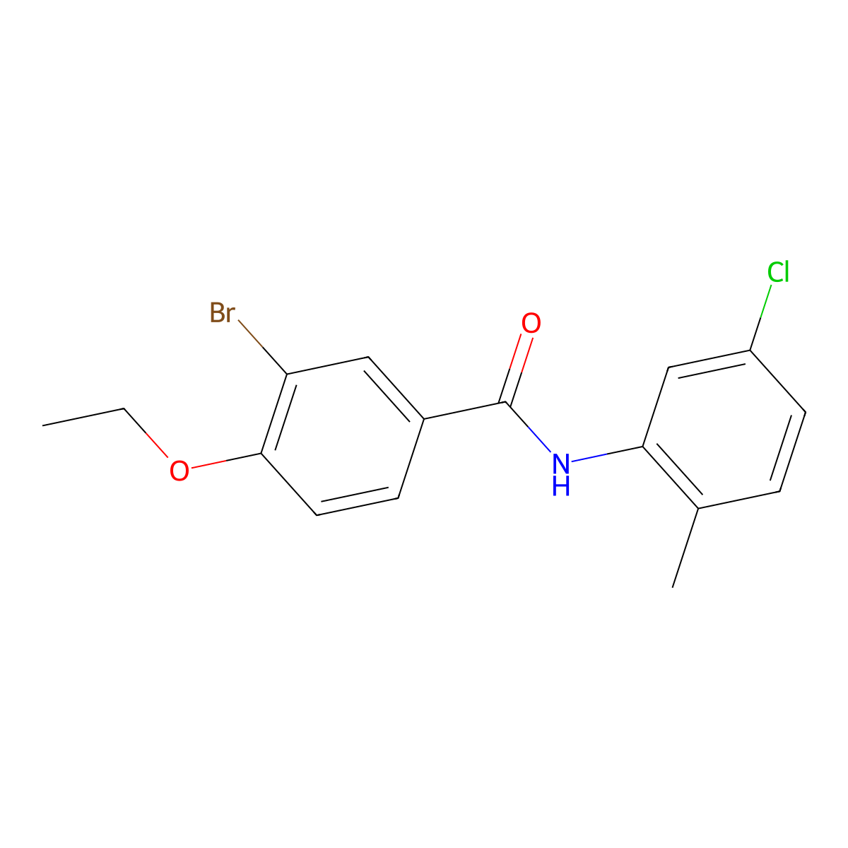 3-bromo-N-(5-chloro-2-methylphenyl)-4-ethoxybenzamide molecular structure, CAS 327053-53-2