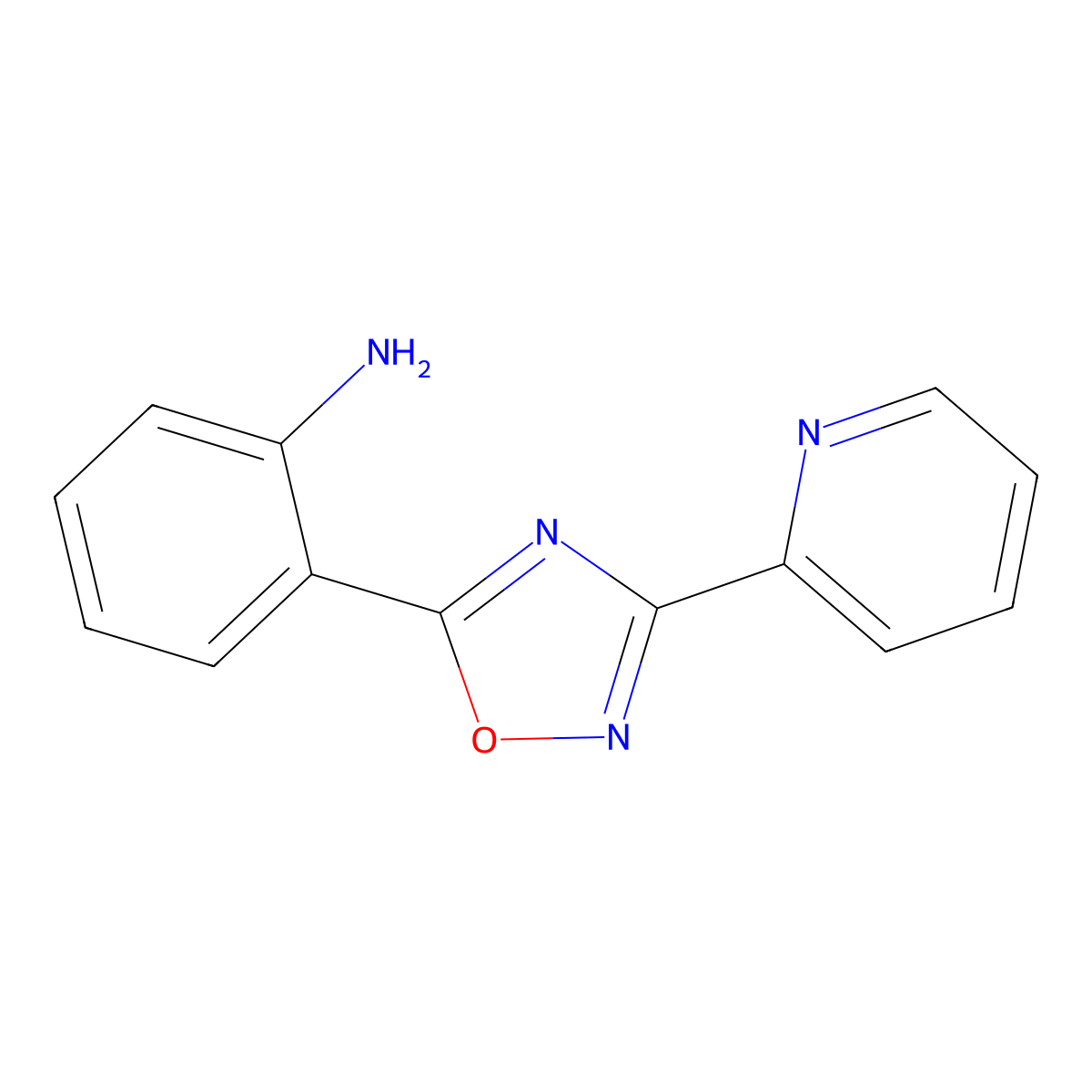 2-(3-(Pyridin-2-yl)-1,2,4-oxadiazol-5-yl)aniline molecular structure, CAS 327056-43-9