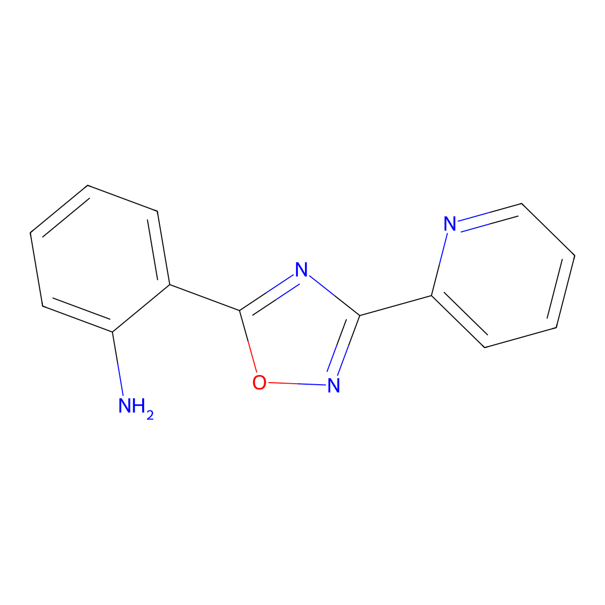 2-(3-(Pyridin-2-yl)-1,2,4-oxadiazol-5-yl)aniline molecular structure, CAS 327056-43-9