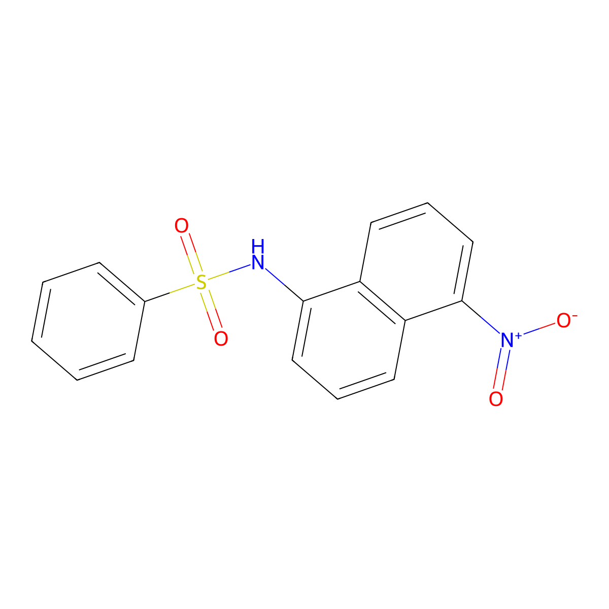 N-(5-Nitro-1-naphthyl)benzenesulfonamide molecular structure, CAS 327059-90-5