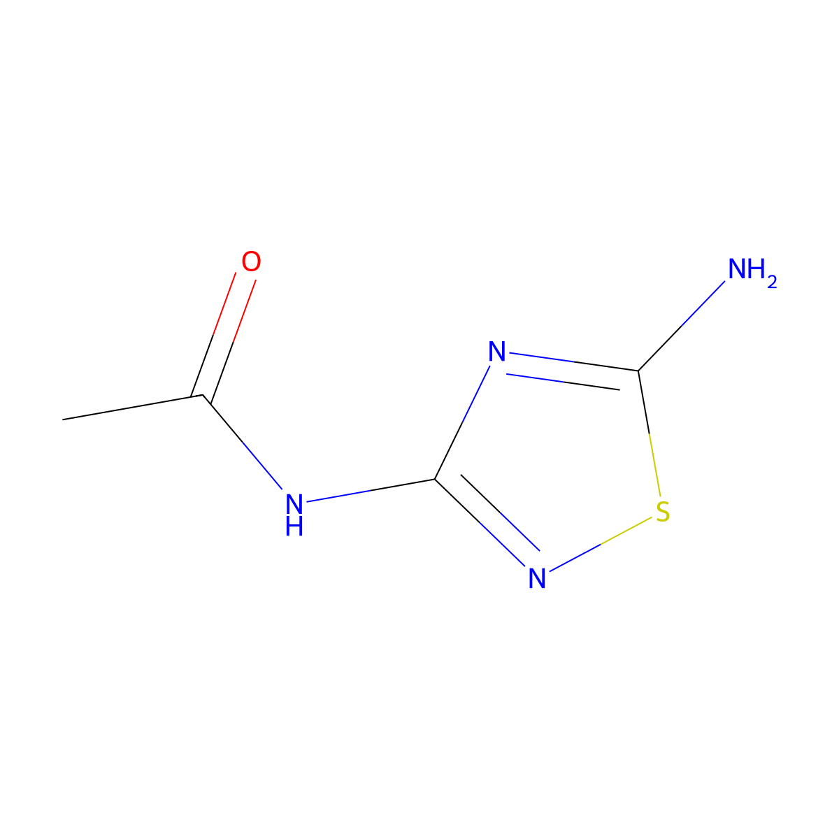 N-(5-Amino-[1,2,4]thiadiazol-3-yl)-acetamide molecular structure, CAS 327059-94-9