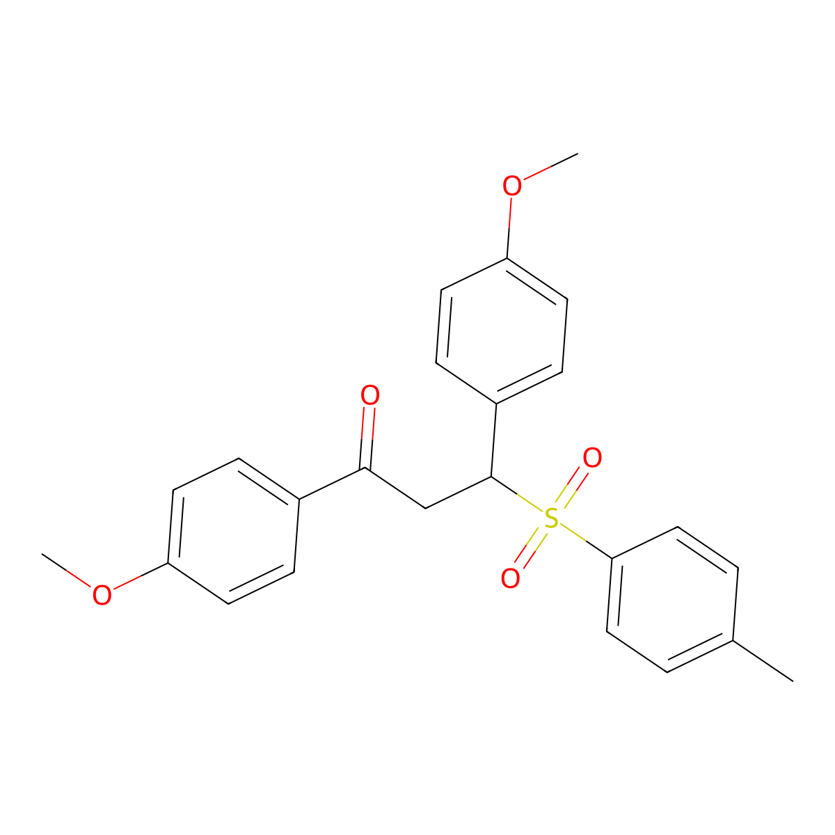 1,3-Bis(4-methoxyphenyl)-3-[(4-methylphenyl)sulfonyl]propan-1-one molecular structure, CAS 327063-50-3