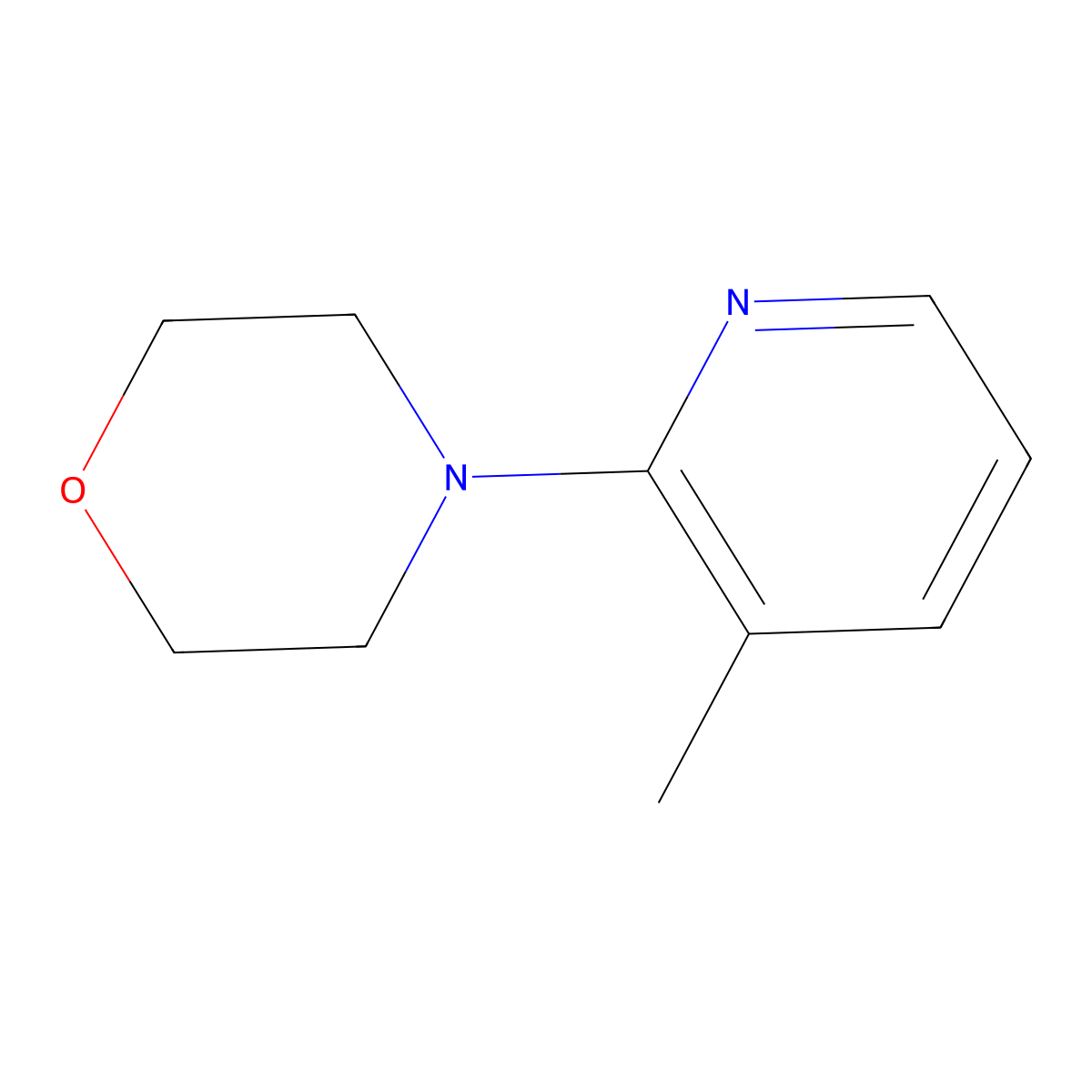 4-(3-Methylpyridin-2-YL)morpholine molecular structure, CAS 327064-60-8