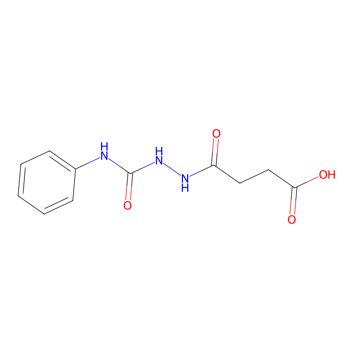 4-Oxo-4-[2-(phenylcarbamoyl)hydrazinyl]butanoic acid molecular structure, CAS 327066-08-0
