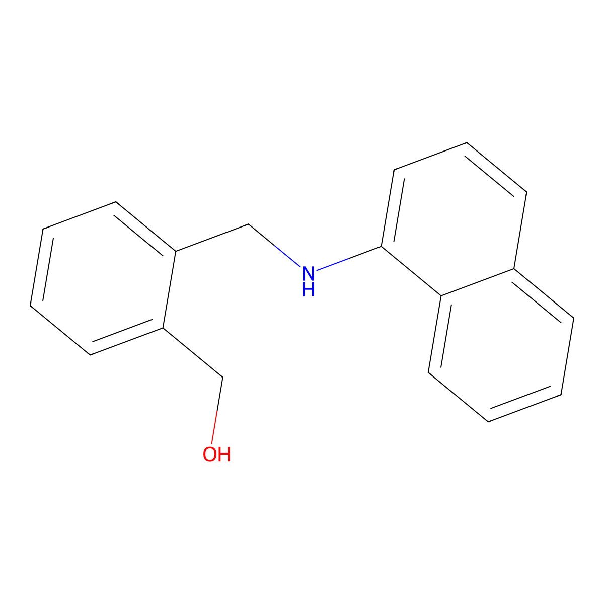 {2-[(Naphthylamino)methyl]phenyl}methan-1-ol molecular structure, CAS 327066-12-6