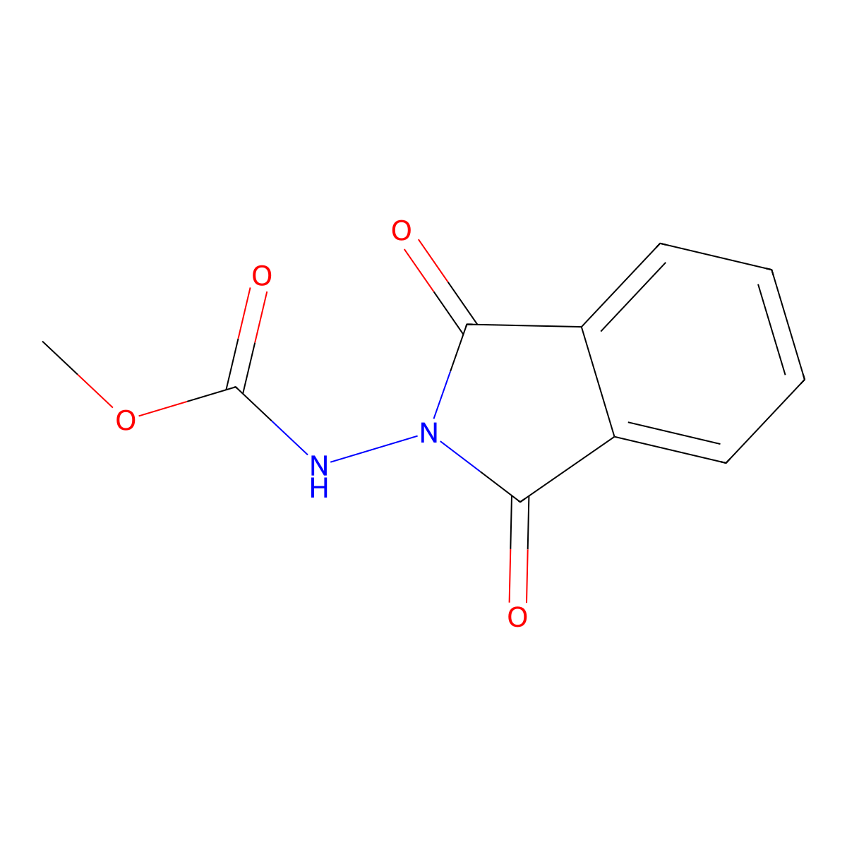 methyl N-(1,3-dioxoisoindol-2-yl)carbamate molecular structure, CAS 327066-90-0