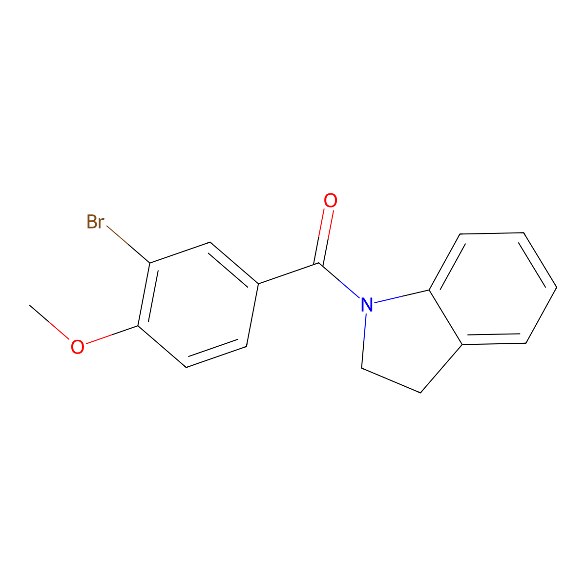 1-(3-Bromo-4-methoxybenzoyl)indoline molecular structure, CAS 327069-61-4