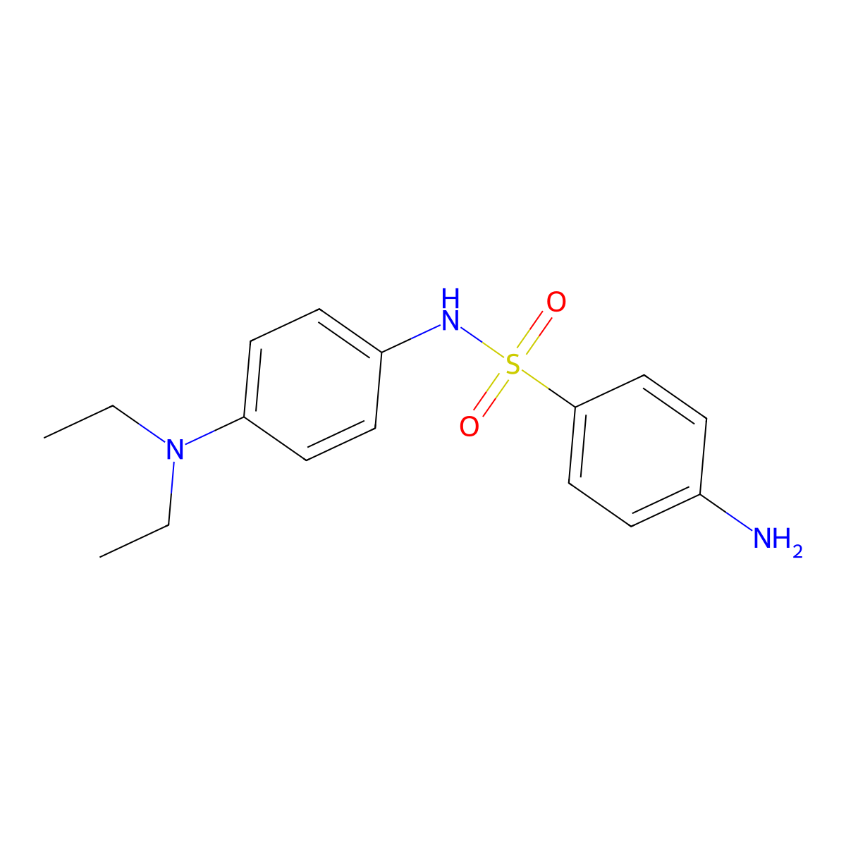 4-amino-N-[4-(diethylamino)phenyl]benzenesulfonamide molecular structure, CAS 327069-63-6