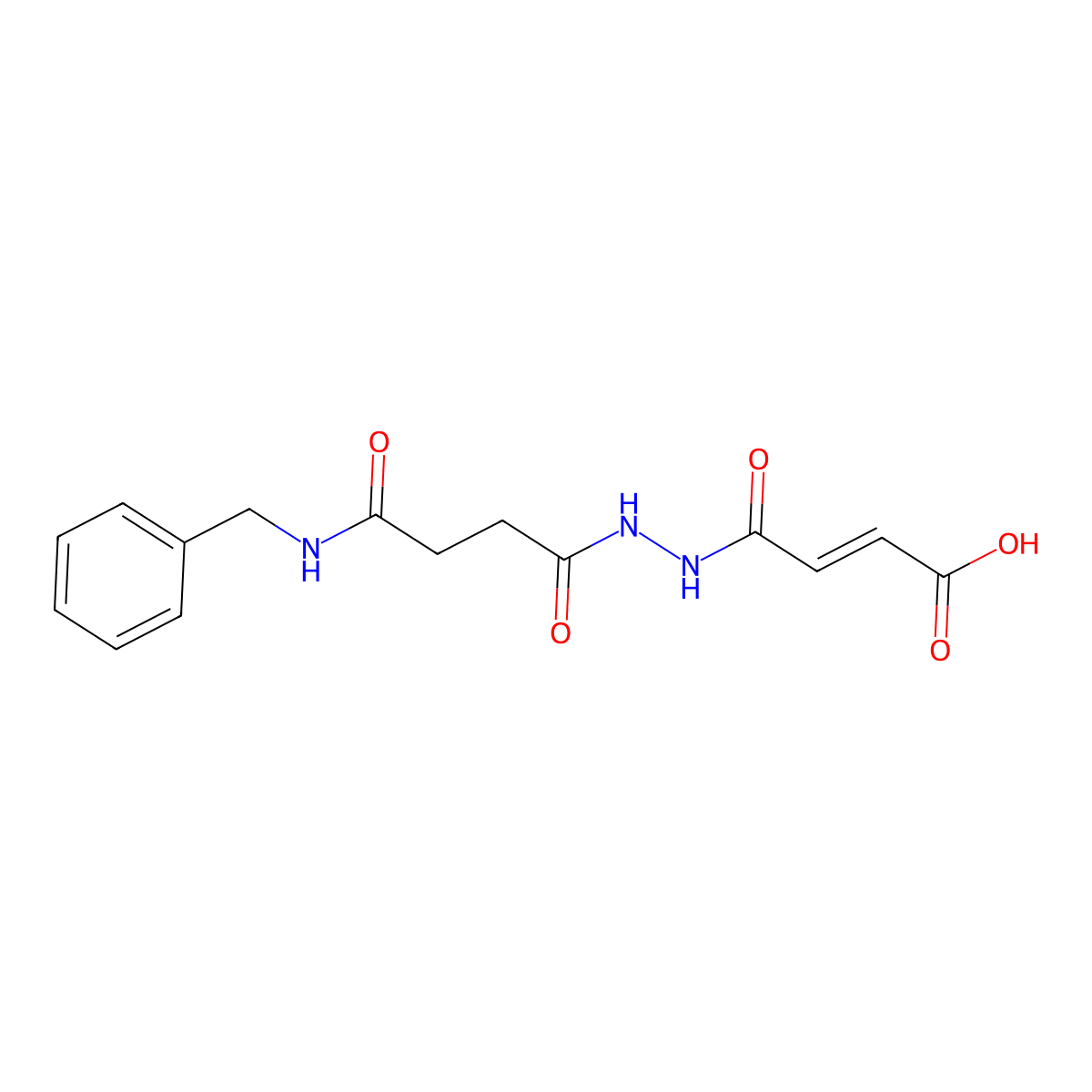 (E)-4-{2-[4-(Benzylamino)-4-oxobutanoyl]hydrazino}-4-oxo-2-butenoic acid molecular structure, CAS 327069-87-4