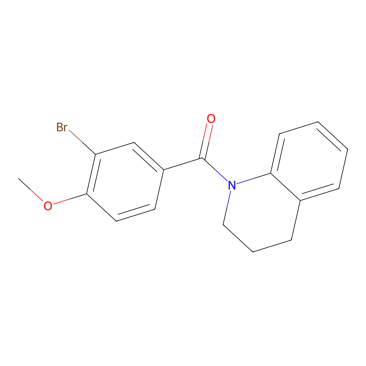 1-(3-Bromo-4-methoxybenzoyl)-1,2,3,4-tetrahydroquinoline molecular structure, CAS 327070-12-2