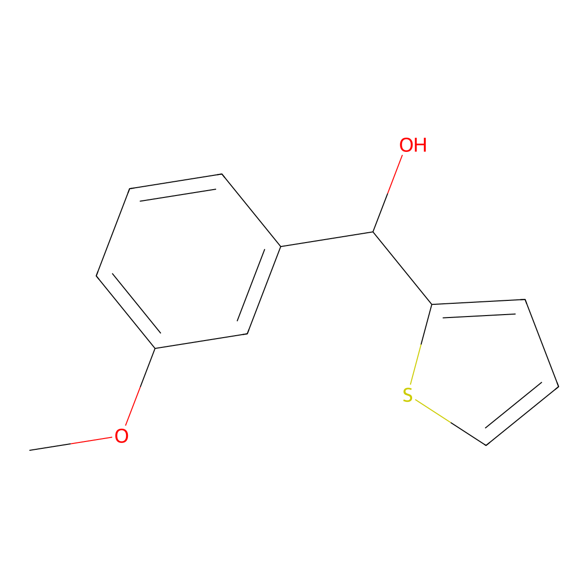 alpha-(3-Methoxyphenyl)-2-thiophenemethanol molecular structure, CAS 327070-53-1
