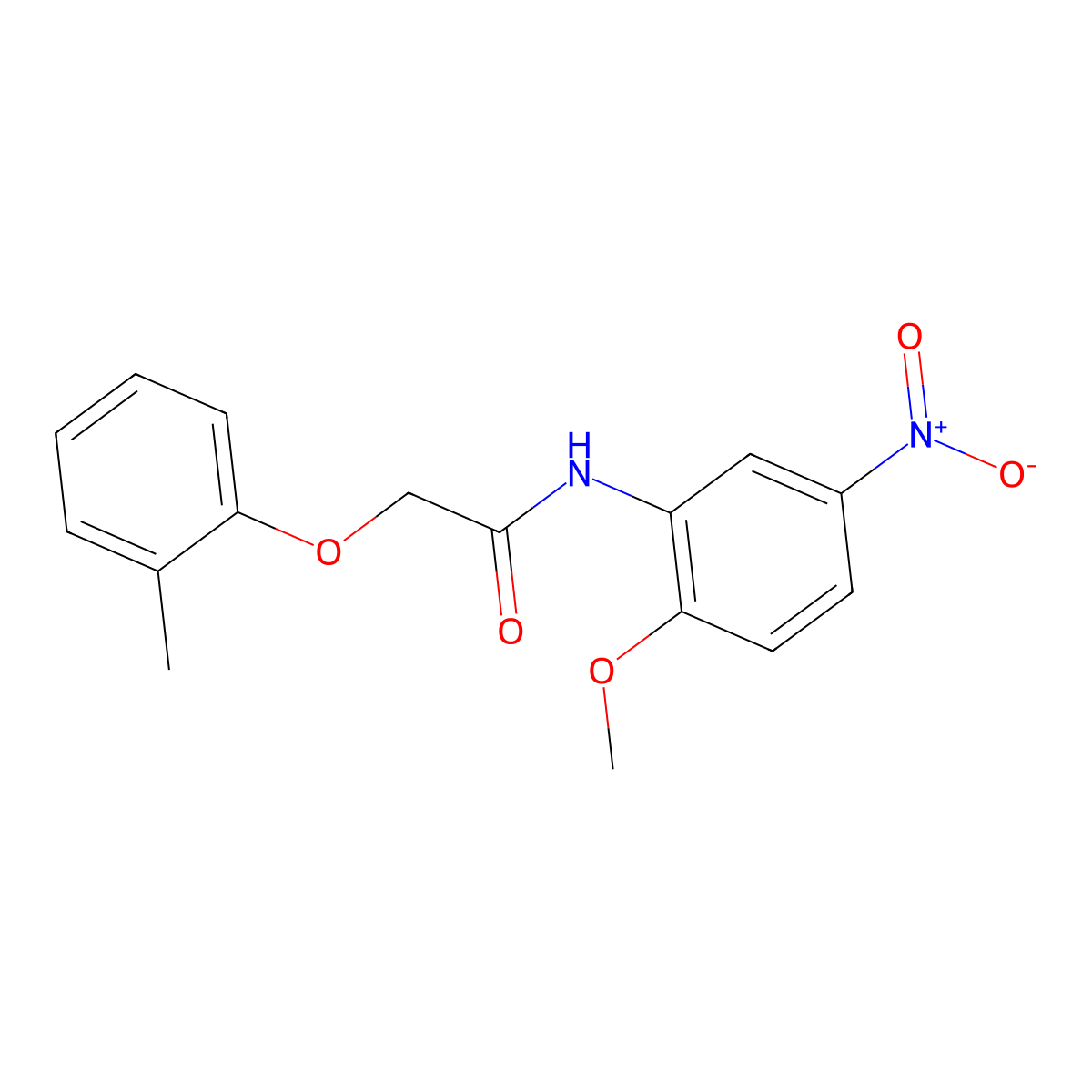 N-(2-methoxy-5-nitrophenyl)-2-(2-methylphenoxy)acetamide molecular structure, CAS 327070-97-3