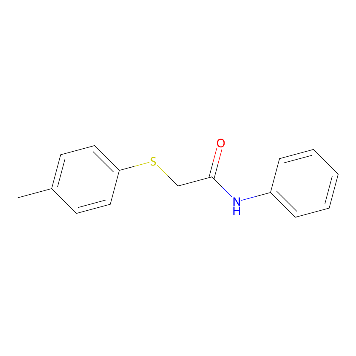 2-[(4-methylphenyl)sulfanyl]-N-phenylacetamide molecular structure, CAS 327074-81-7