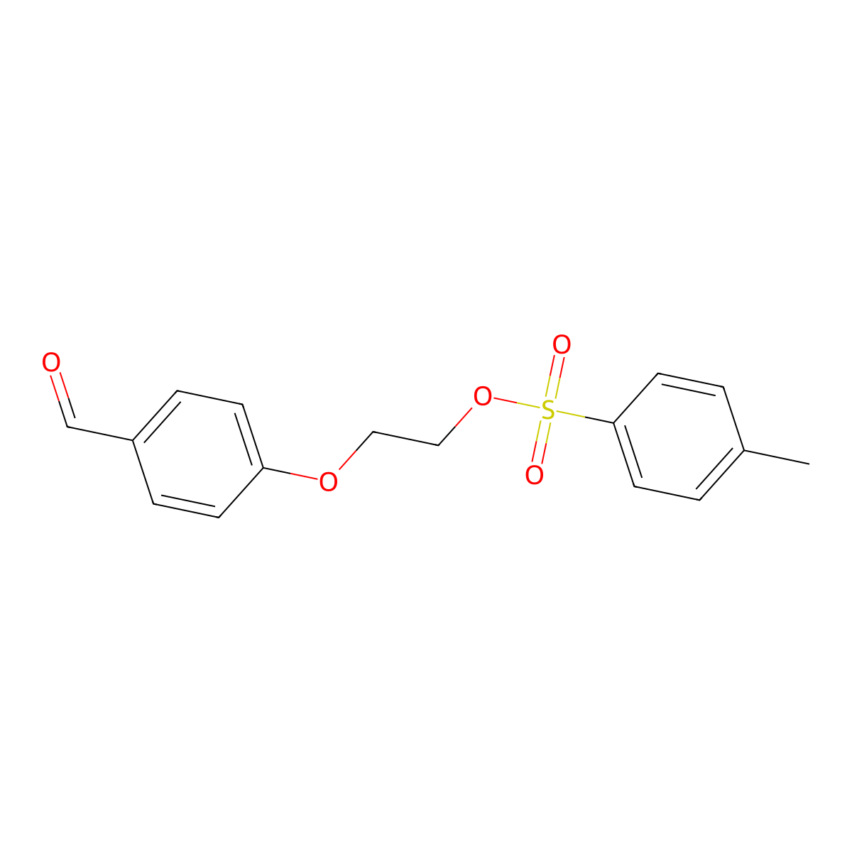 2-(4-Formylphenoxy)ethyl 4-methylbenzenesulfonate molecular structure, CAS 327077-87-2