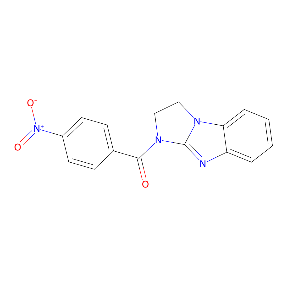 2,3-dihydro-1H-imidazo[1,2-a]benzimidazol-1-yl(4-nitrophenyl)methanone molecular structure, CAS 327078-81-9