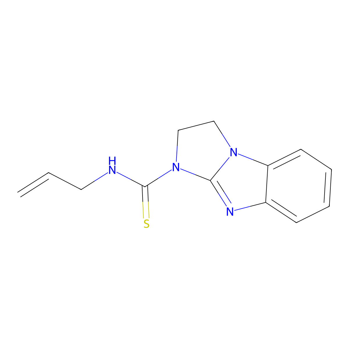 N-prop-2-enyl-1,2-dihydroimidazo[1,2-a]benzimidazole-3-carbothioamide molecular structure, CAS 327078-85-3