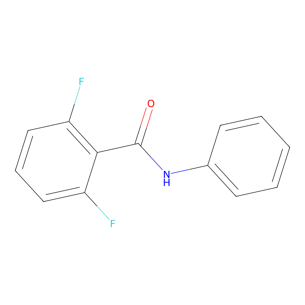 2,6-difluoro-N-phenylbenzamide molecular structure, CAS 327087-22-9