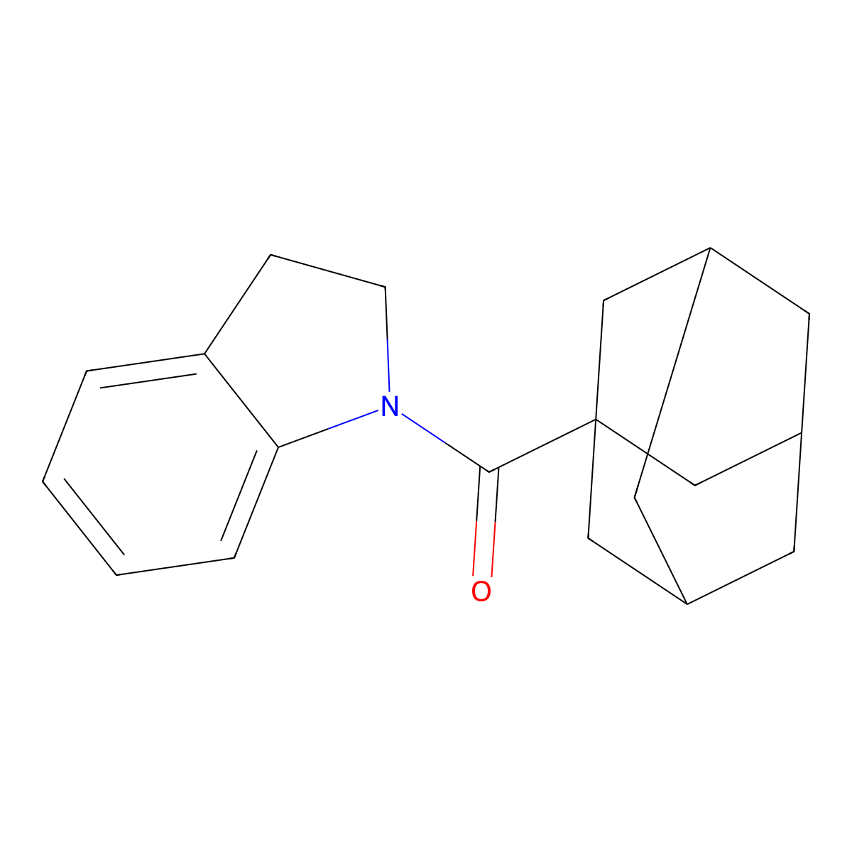 Adamantanyl indolinyl ketone molecular structure, CAS 327094-07-5