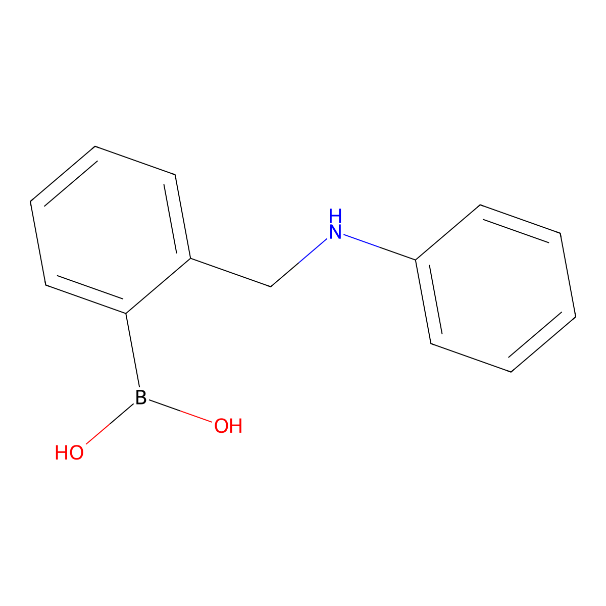 2-(N-Phenylaminomethyl)phenylboronic acid molecular structure, CAS 327096-48-0