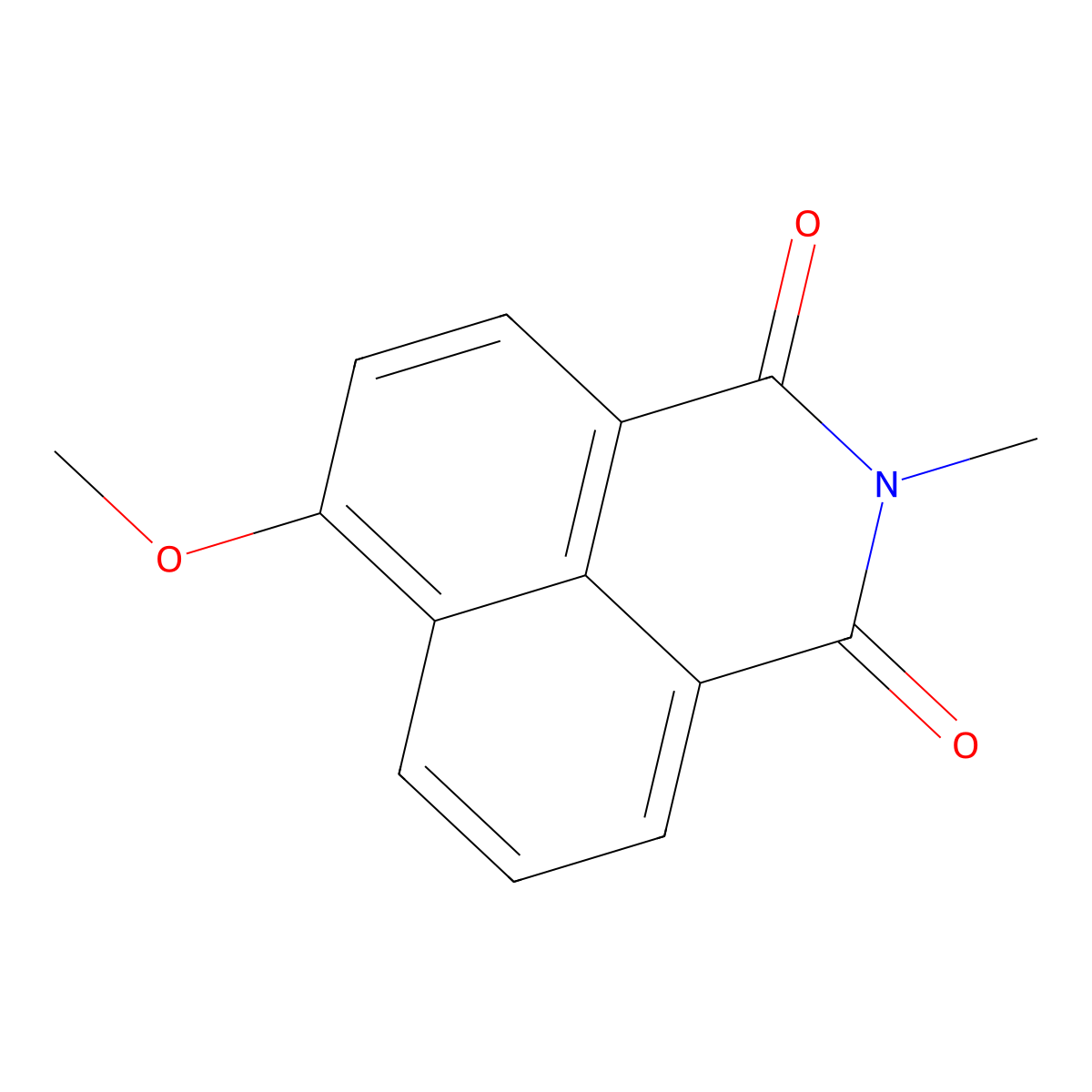 N-Methyl-4-methoxy-1,8-naphthalimide molecular structure, CAS 3271-05-4