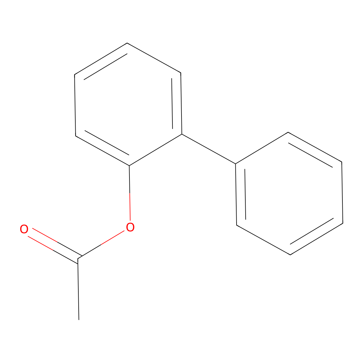 2-Acetoxybiphenyl molecular structure, CAS 3271-80-5
