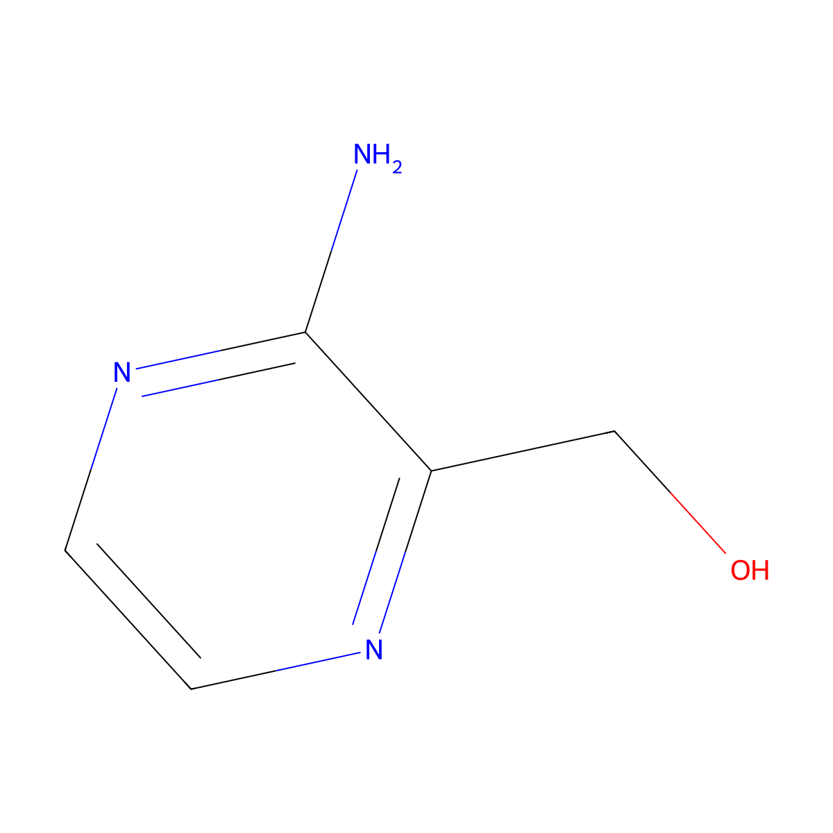 (3-Aminopyrazin-2-yl)methanol molecular structure, CAS 32710-13-7