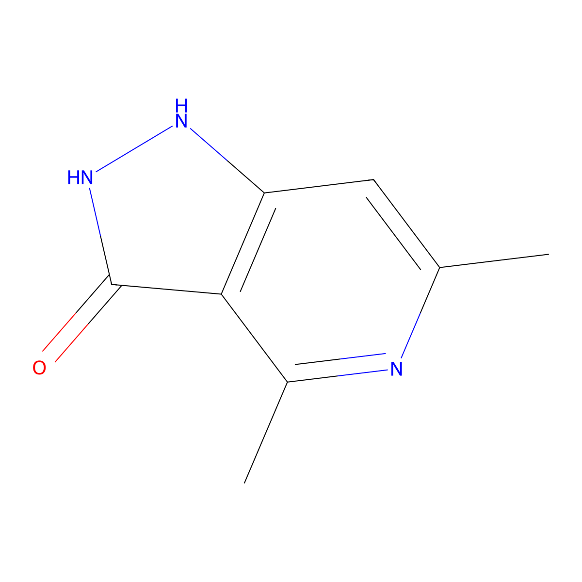 4,6-Dimethyl-1,2-dihydro-pyrazolo[4,3-c]pyridin-3-one molecular structure, CAS 327103-25-3