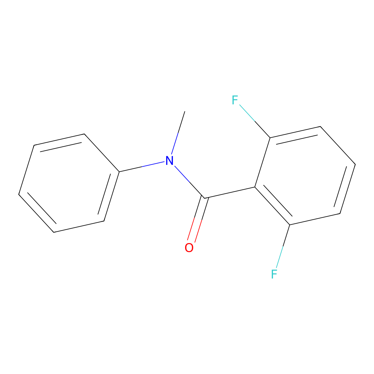 2,6-difluoro-N-methyl-N-phenylbenzamide molecular structure, CAS 327103-91-3