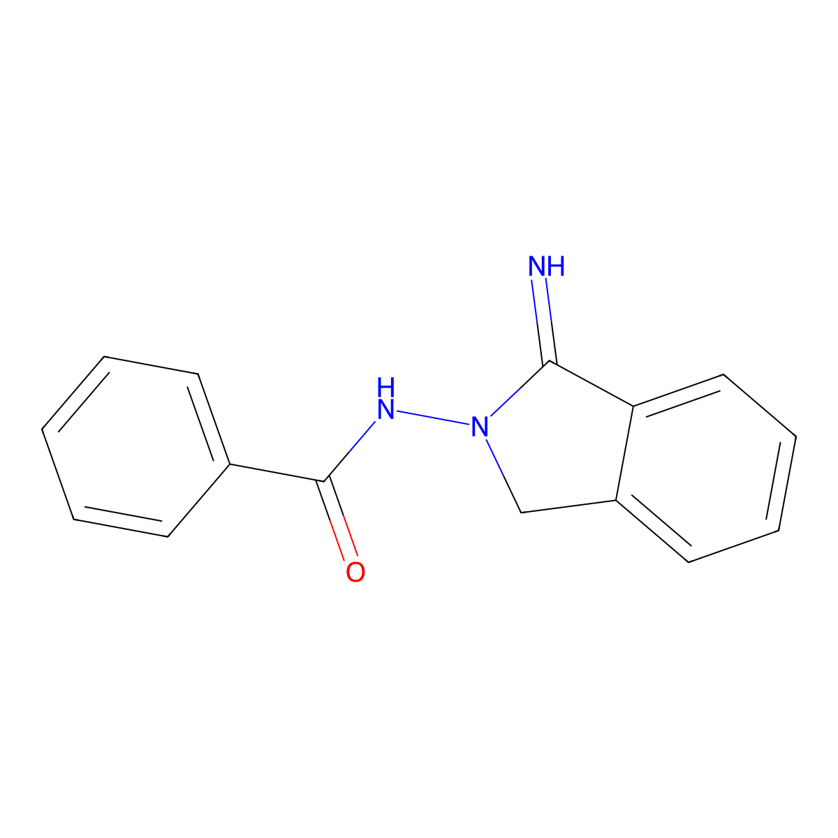Benzamide, N-(1,3-dihydro-1-imino-2H-isoindol-2-yl)- molecular structure, CAS 327105-06-6