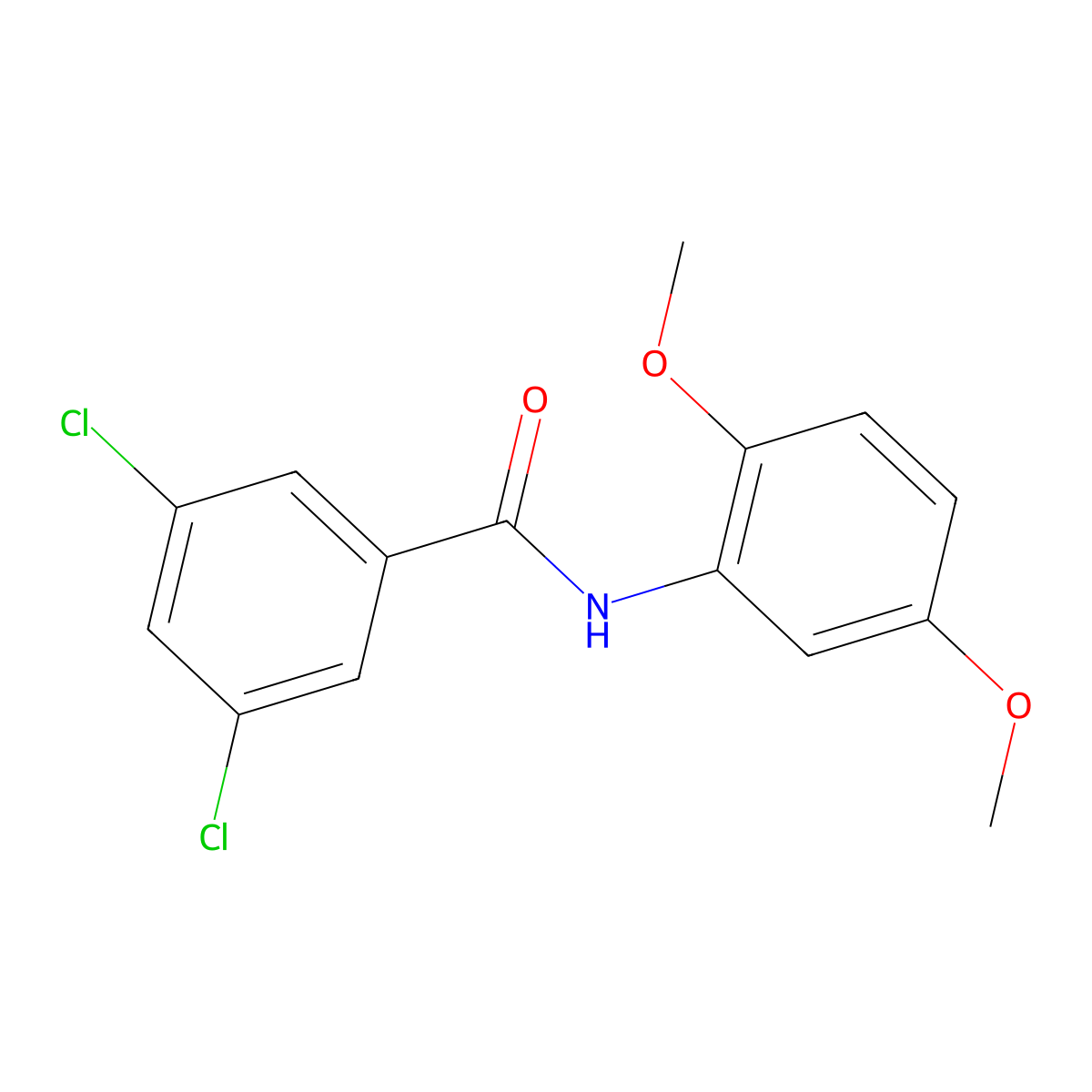 3,5-dichloro-N-(2,5-dimethoxyphenyl)benzamide molecular structure, CAS 327106-07-0