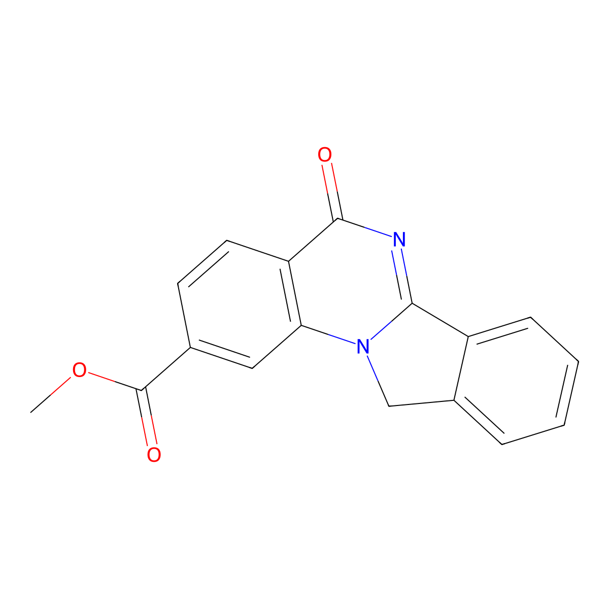 Methyl 5-oxo-5,11-dihydroisoindolo[2,1-a]quinazoline-2-carboxylate molecular structure, CAS 327106-16-1