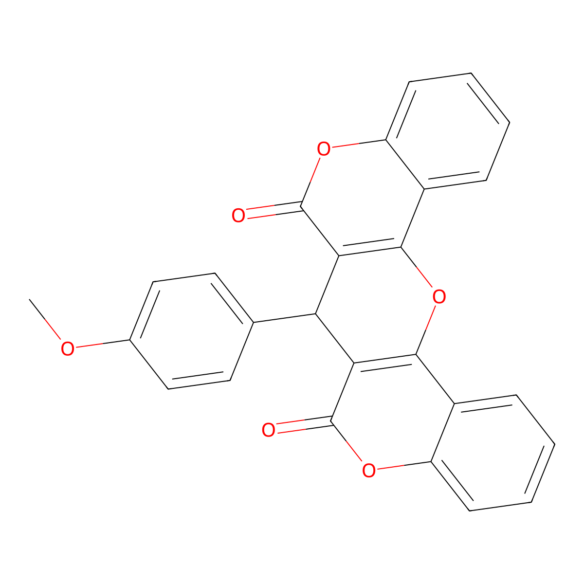 13-(4-Methoxyphenyl)-2,10,16-trioxapentacyclo[12.8.0.0^{3,12}.0^{4,9}.0^{17,22}]docosa-1(14),3(12),4(9),5,7,17(22),18,20-octaene-11,15-dione molecular structure, CAS 327106-38-7